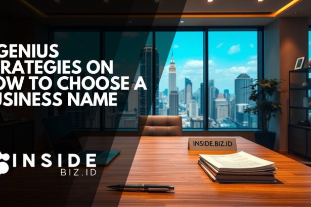 Genius Strategies on How to Choose a Business Name